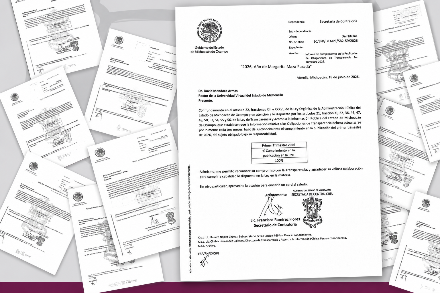 Cumplimiento total en transparencia