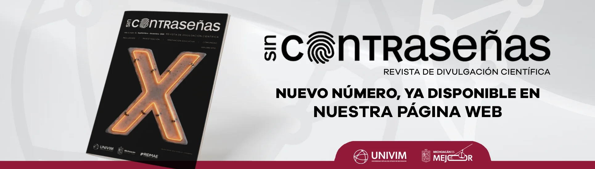 Nuevo número disponible de nuestra revista de divulgación científica Sin contraseñas