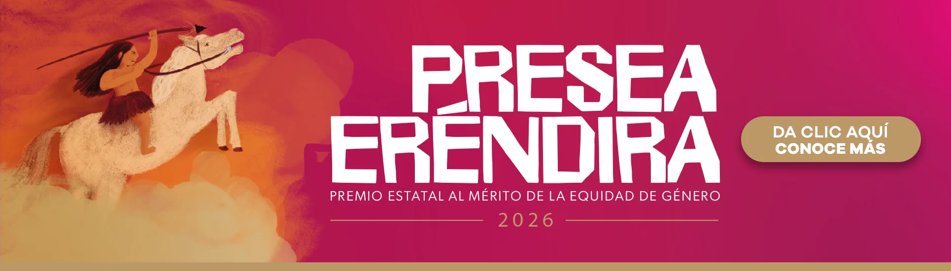 Presea Eréndira - Premio estatal al mérito de la equidad de género